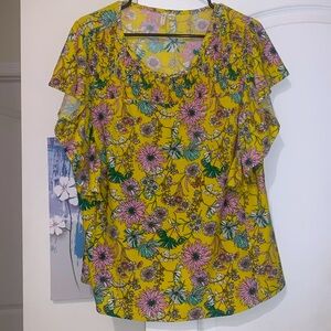 Cato floral blouse